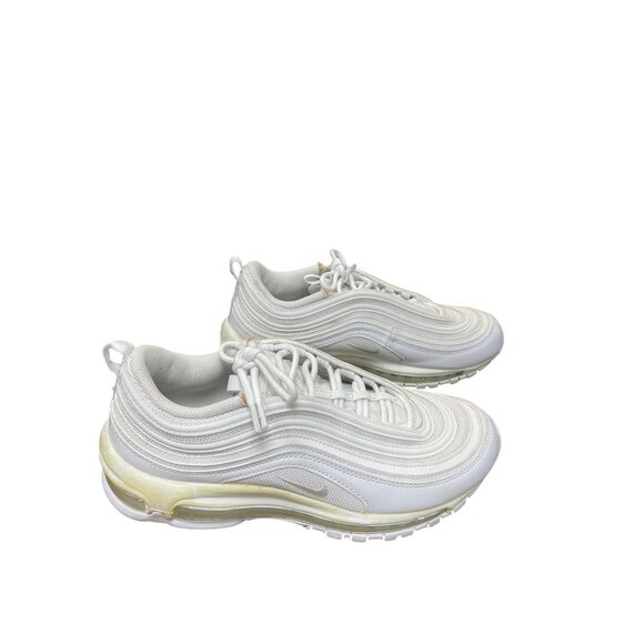 Nike Air Max 97 Triple White Womans Low Top Sneakers Sz 10 SKU 9484 - Picture 3 of 16